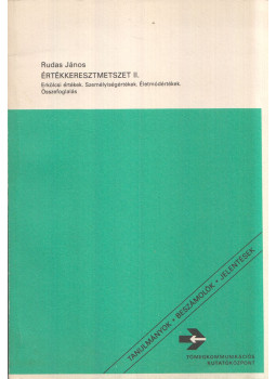 Rudas János - Értékkeresztmetszet II. Rudas János - Értékkeresztmetszet II., Budapest 1985 antikvár könyv