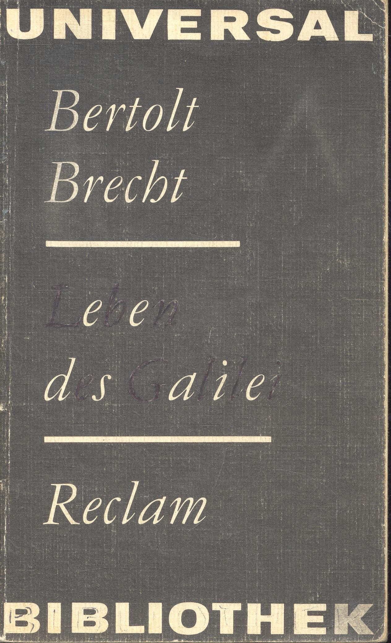 Brecht, Bertold - Leben des Galilei