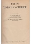 Dr. Degré Miklós,Dr. Várady-Brenner Alajos - 1941. évi törvénycikkek