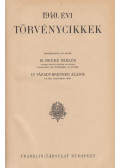 Dr. Degré Miklós,Dr. Várady-Brenner Alajos - 1940. évi törvénycikkek