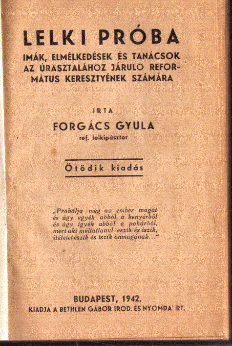 Forgács Gyula - Lelki próba