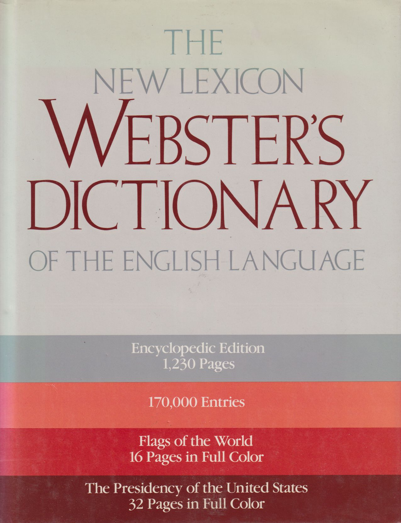 - The New Lexicon Webster's Dictionary of the English Language - The New Lexicon Webster's Dictionary of the English Language, New York 1991 antikvár könyv