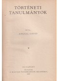 Angyal Dávid - Történeti tanulmányok