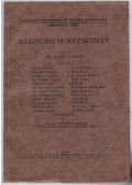 Geleji Sándor - Alumínium-kézikönyv