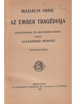 Madách Imre - Az ember tragédiája Madách Imre - Az ember tragédiája, Budapest 1921 antikvár könyv