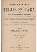 Ballagi Mór - A magyar nyelv teljes szótára I-II. (egy kötetben)