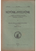 Bibó István - Népünk és Nyelvünk I. évfoly. 1929. (teljes évfolyam)