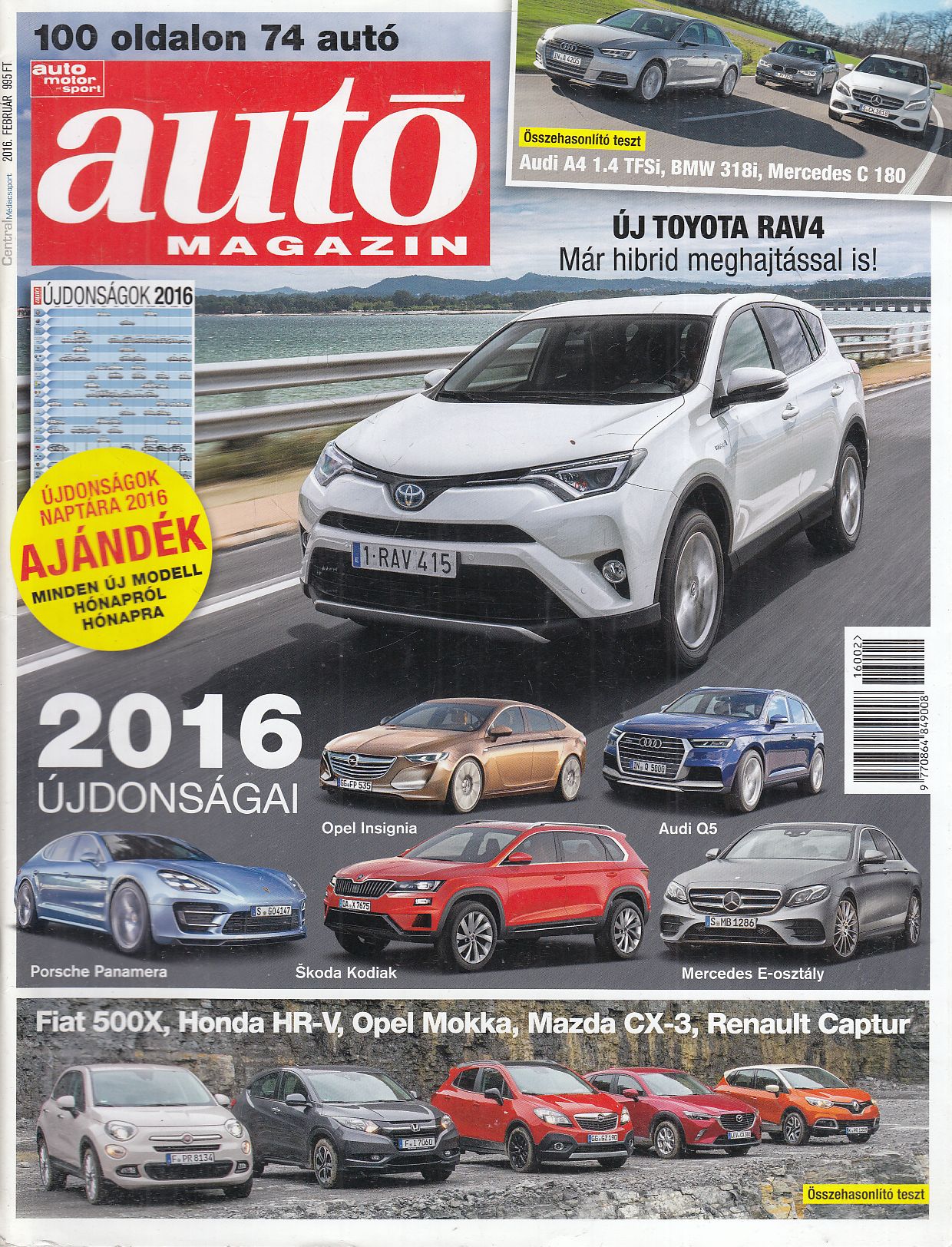 Gajdán Miklós - Autó Magazin 2016. február Gajdán Miklós - Autó Magazin 2016. február, Budapest 2016 antikvár könyv