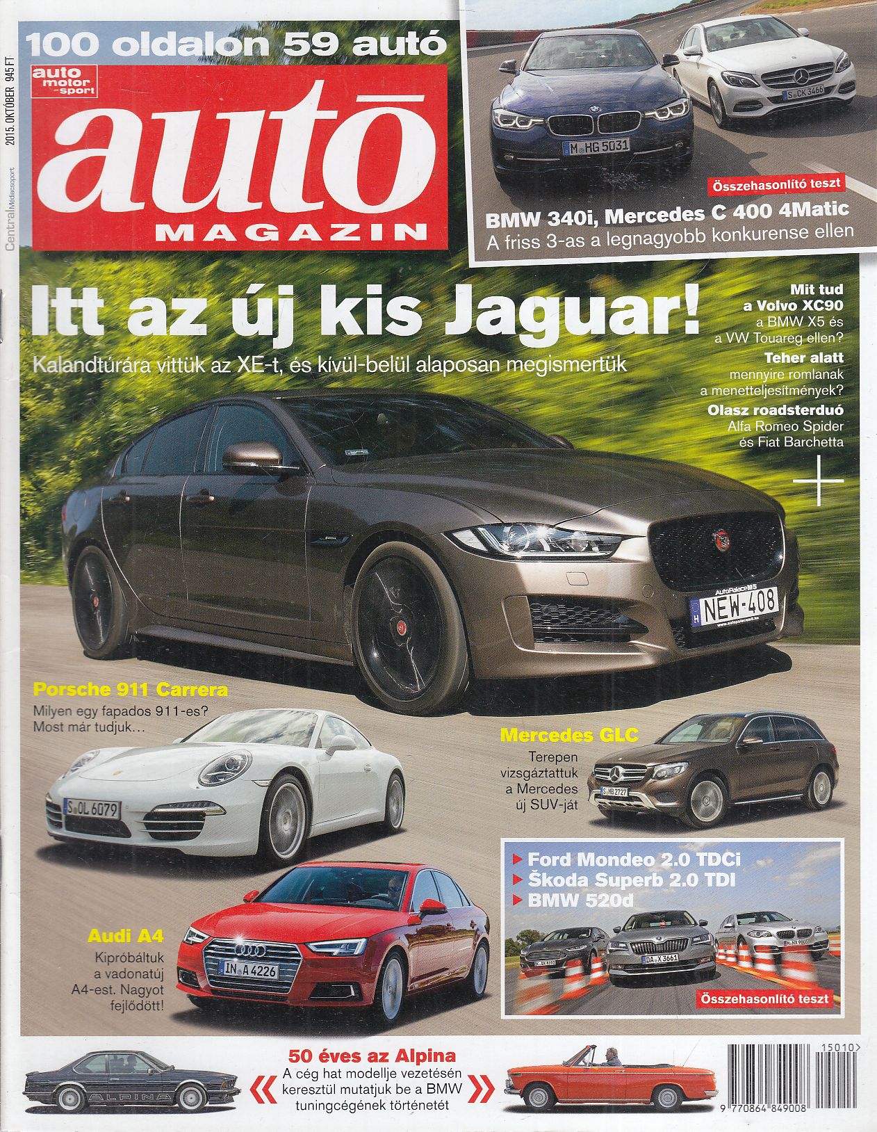 Gajdán Miklós - Autó Magazin 2015. október Gajdán Miklós - Autó Magazin 2015. október, Budapest 2015 antikvár könyv