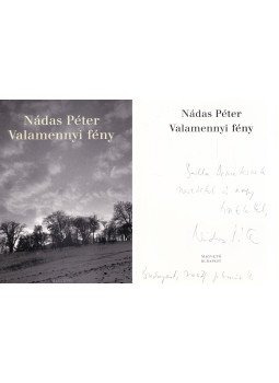 Nádas Péter - Valamennyi fény (dedikált) Nádas Péter - Valamennyi fény (dedikált), Budapest 1999 antikvár könyv