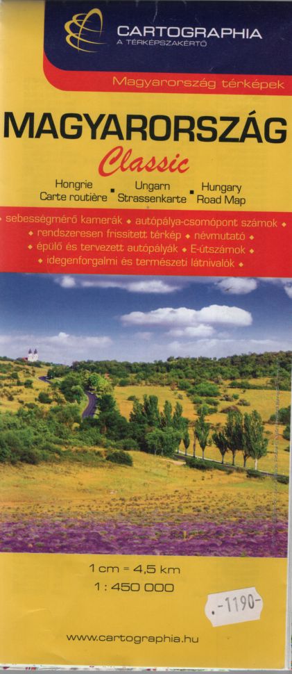 Cartographia Kiadó - Magyarország Classic autótérkép