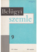 Dr. Finszter Géza (főszerk.) - Belügyi szemle XXV. évfolyam 1987/9. szeptember