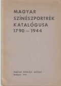 Cenner Mihály - Magyar színészportrék katalógusa 1790-1944