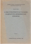Szántó Imre - A helytörténeti kutatások elméleti és módszertani kérdései