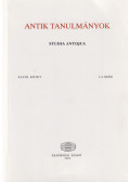 Borzsák István - Antik tanulmányok XLVIII. kötet
