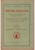 Horger Antal - Népünk és nyelvünk VIII. évfoly. 1936. (teljes évfolyam)