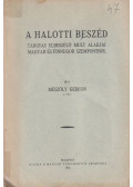 Mészöly Gedeon - A Halotti beszéd