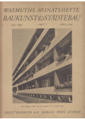 Zechlin, Hans Josef - Wasmuths Monatshefte Baukunst & Städtebau Mai 1930