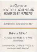 - Les Œuvres de peintres et sculpteurs hongrois et français