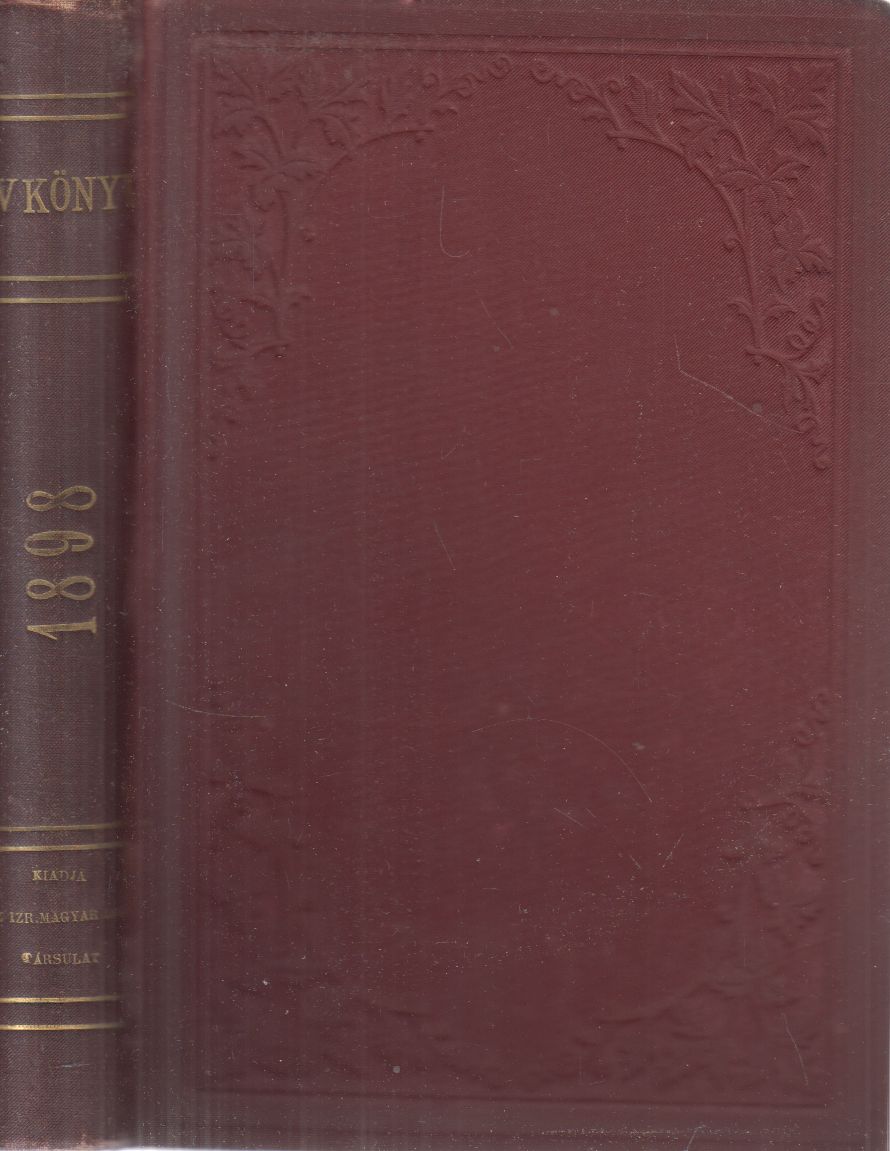 Bacher Vilmos,Bánóczi József - Évkönyv 1898. - Az Izr. Magyar Irodalmi Társulat kiadványa