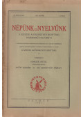 Horger Antal - Népünk és Nyelvünk IX. évfoly. 1937. (teljes évfolyam)