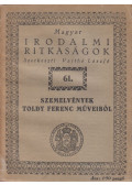 Toldy Ferenc - Szemelvények Toldy Ferenc műveiből