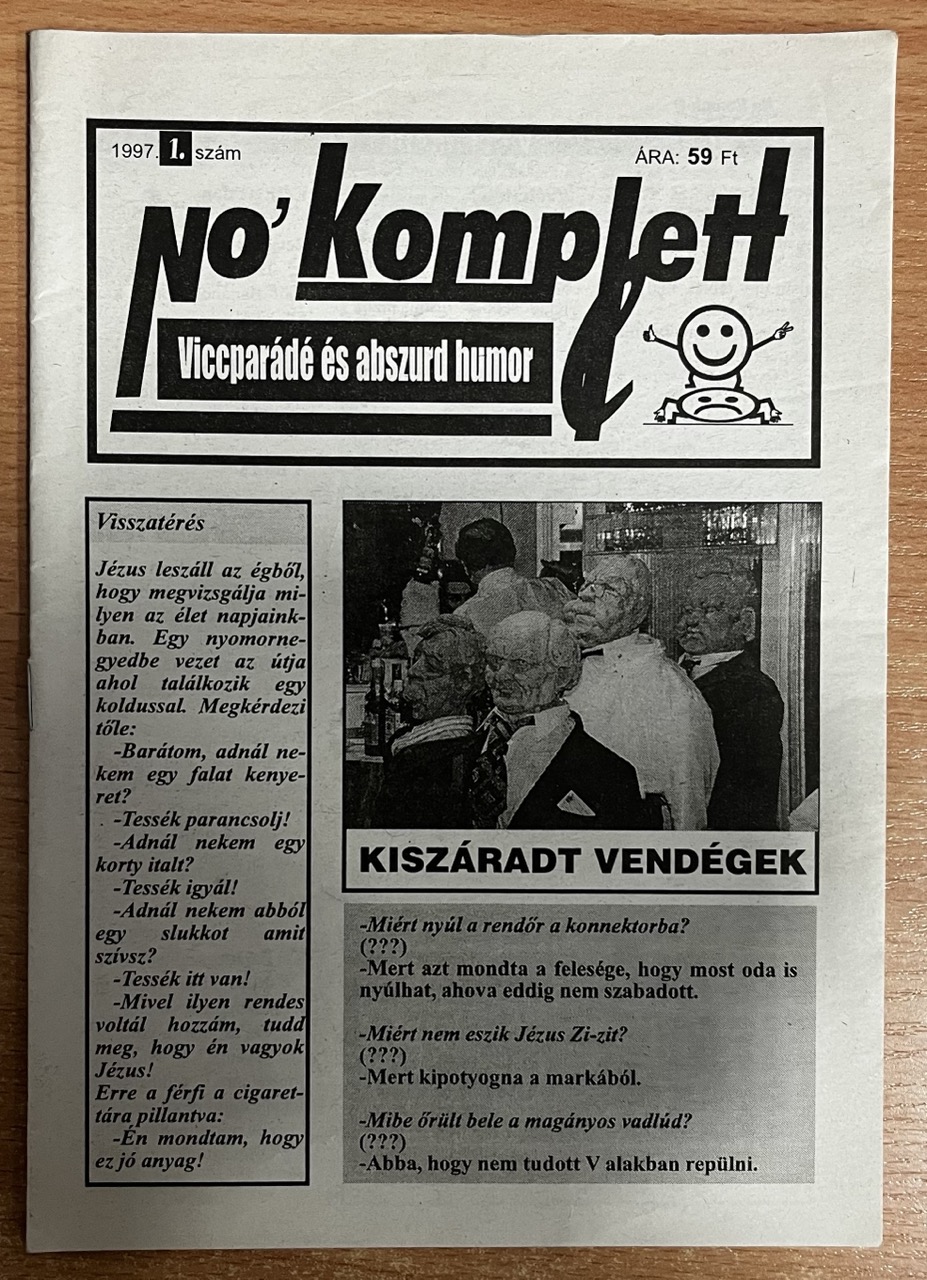 Horváth Tamás - No komplett humormagazin - 1997/1. Horváth Tamás - No komplett humormagazin - 1997/1., null 1997 antikvár könyv