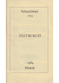 Zsámboki László - Instrukció - Selmecbánya 1735