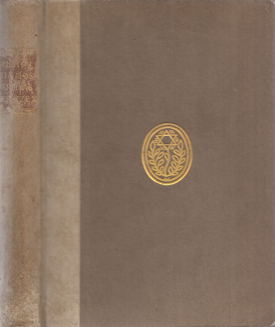 Platon - Platons Timaios / Kritias / Gesetze X Platon - Platons Timaios / Kritias / Gesetze X, Jena 1909 antikvár könyv