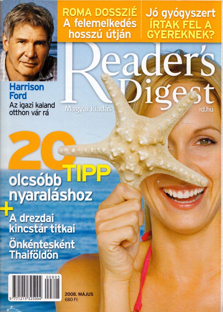Zsámboki Péter - Reader's Digest 2008. május Zsámboki Péter - Reader's Digest 2008. május, Budapest 2008 antikvár könyv