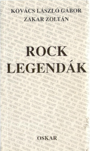 Kovács László Gábor,Zakar Zoltán - Rock legendák