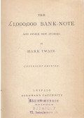 Mark Twain - The £1.000.000 Bank Note