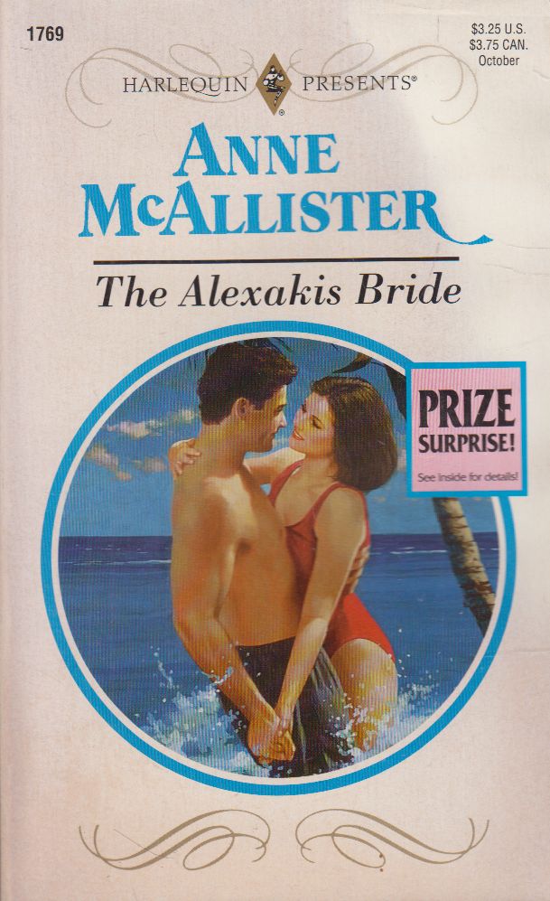 Anne McAllister - The Alexakis Bride Anne McAllister - The Alexakis Bride, Toronto 1995 antikvár könyv