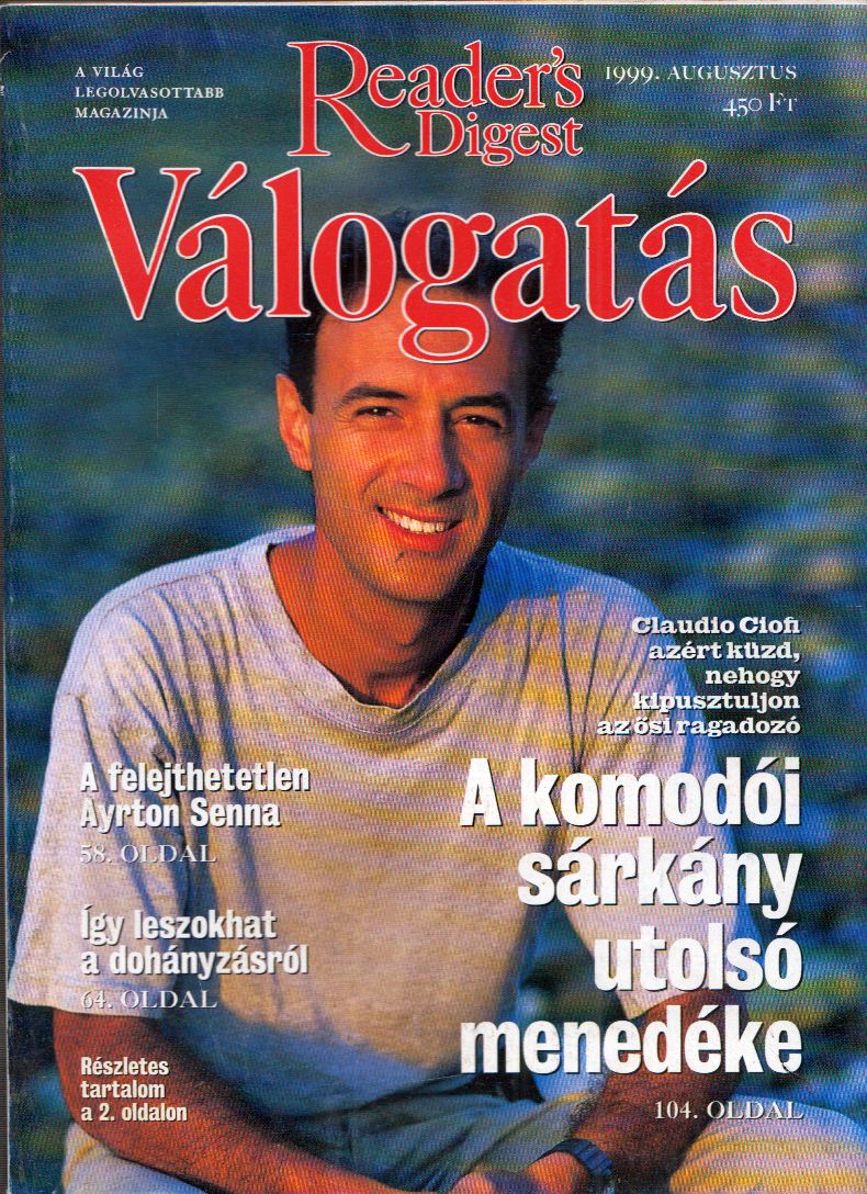 Keresztes Péter - Reader's Digest Válogatás 1999. augusztus Keresztes Péter - Reader's Digest Válogatás 1999. augusztus, Budapest 1999 antikvár könyv