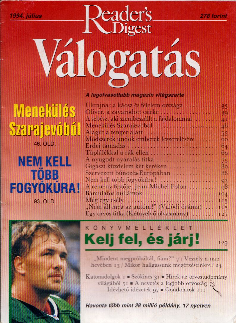Keresztes Péter - Reader's Digest Válogatás 1994. július Keresztes Péter - Reader's Digest Válogatás 1994. július, Budapest 1994 antikvár könyv