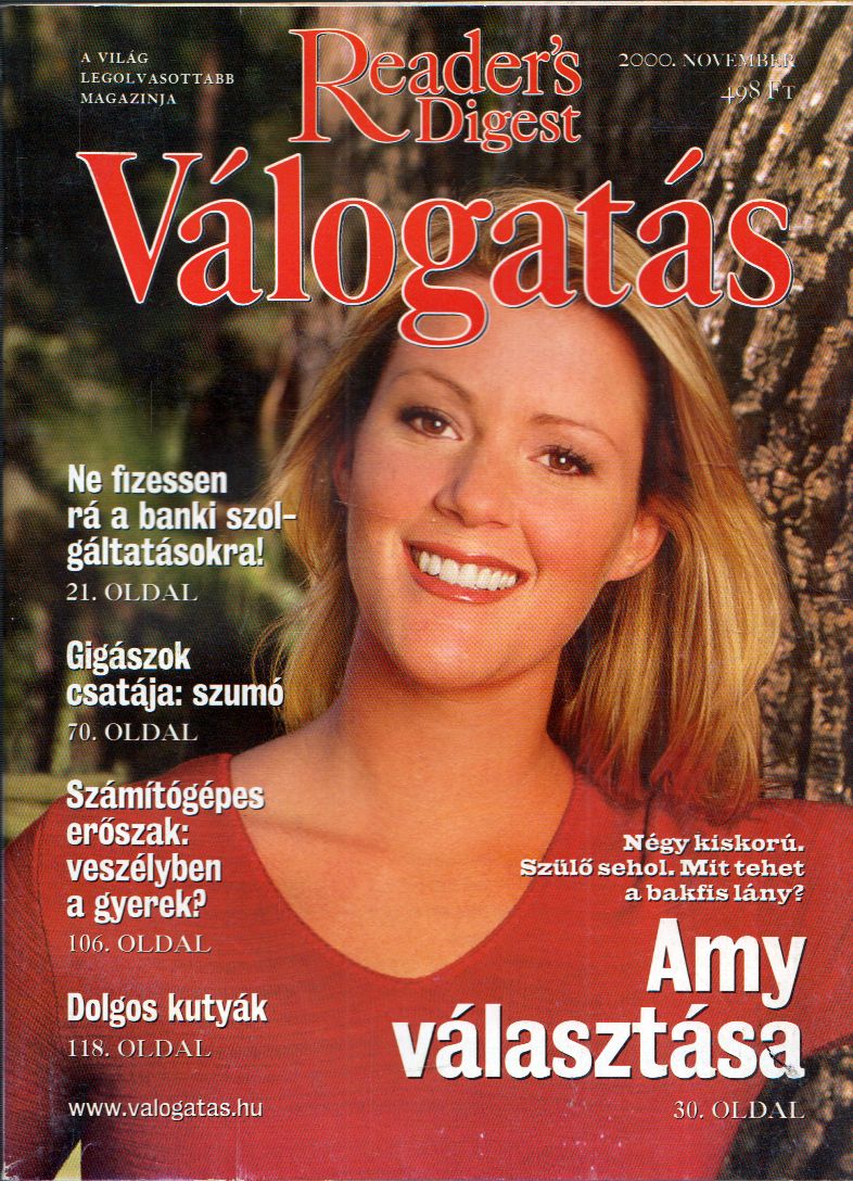 Keresztes Péter - Reader's Digest Válogatás 2000. november Keresztes Péter - Reader's Digest Válogatás 2000. november, Budapest 2000 antikvár könyv