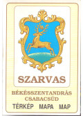  - Szarvas - Békésszentandrás - Csabacsüd térkép