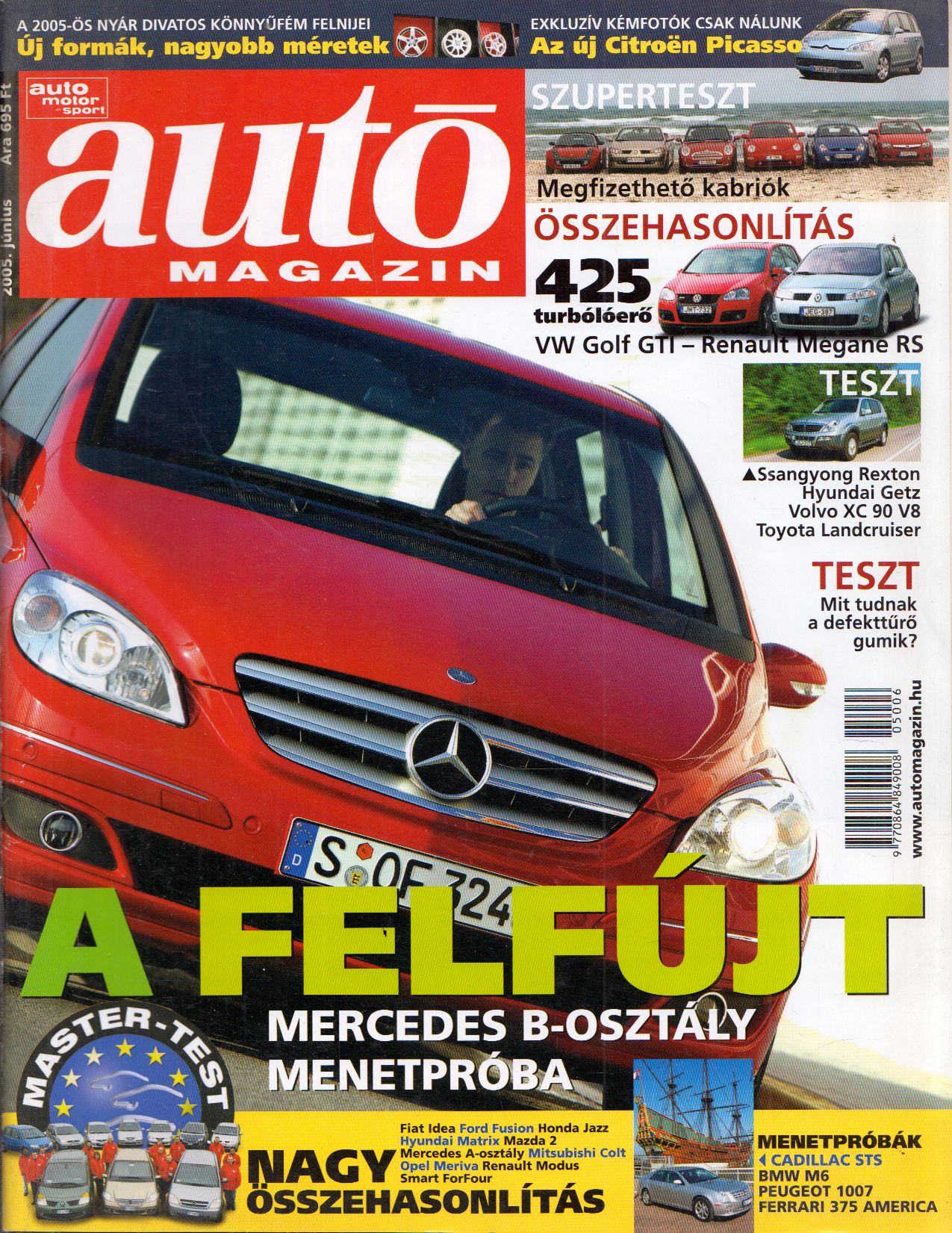 Tóth Zoltán - Autó Magazin 2005. június Tóth Zoltán - Autó Magazin 2005. június, Budapest 2005 antikvár könyv