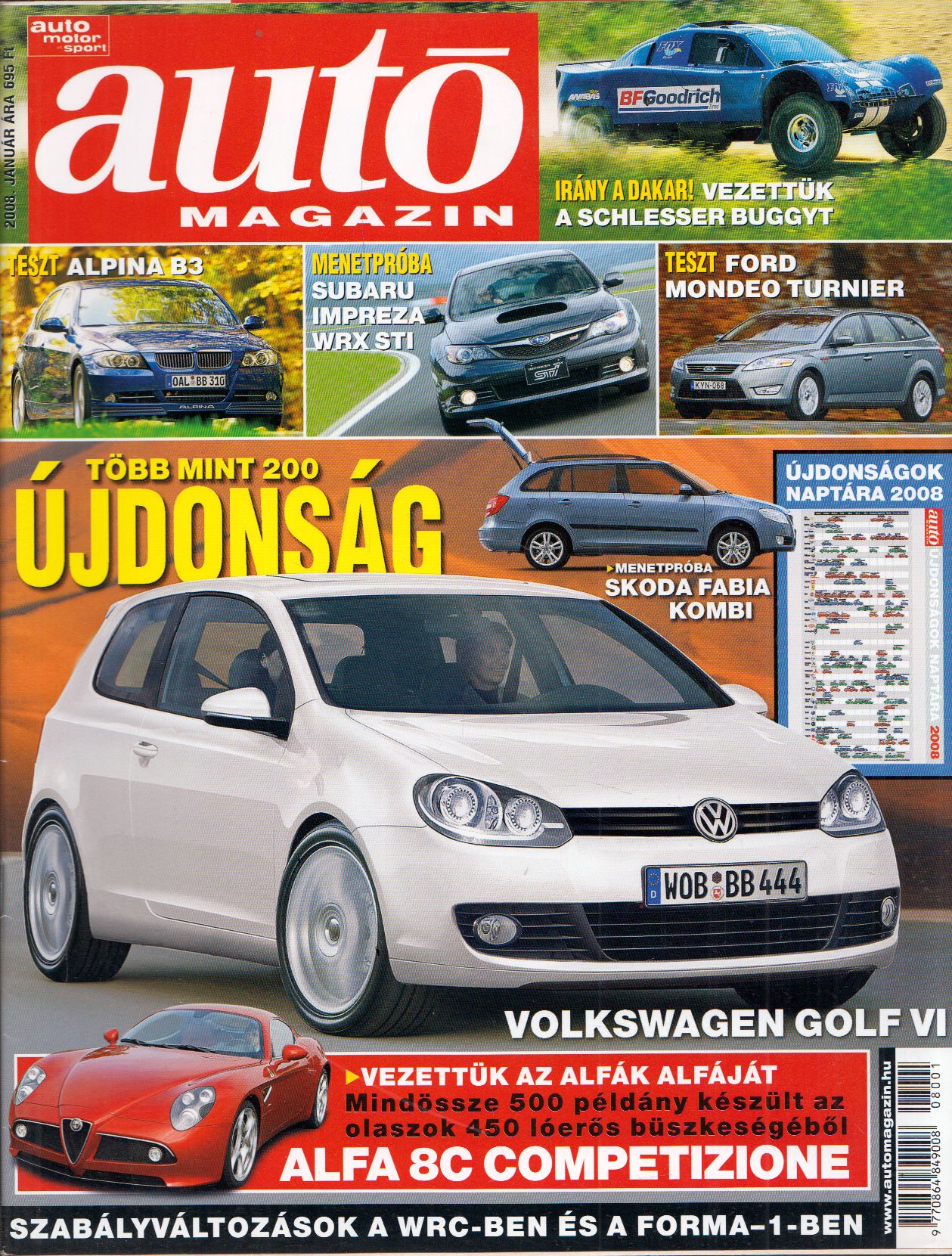 Papp Tibor - Autó Magazin 2008. Január Papp Tibor - Autó Magazin 2008. Január, Budapest 2008 antikvár könyv
