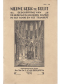 Dr. E. A. van Beresteyn - Beschrijving van de gebrandschilderde ramen in het koor en het transept der Nieuwe kerk te Delft