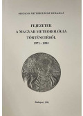 dr. Simon Antal,Tanczer Tibor - Fejezetek a magyar meteorológia történetéből 1971-1995