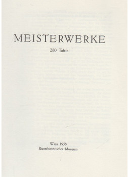 - Meisterwerke - Meisterwerke, Wien 1958 antikvár könyv