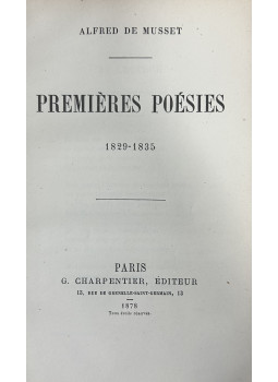 Musset, Alfred de - Premiéres Poésies 1829-1835 Musset, Alfred de - Premiéres Poésies 1829-1835, null -2 antikvár könyv