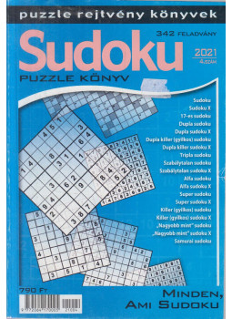 null - Sudoku puzzle könyv 2021/4. szám null - Sudoku puzzle könyv 2021/4. szám, Érd 2021 antikvár könyv