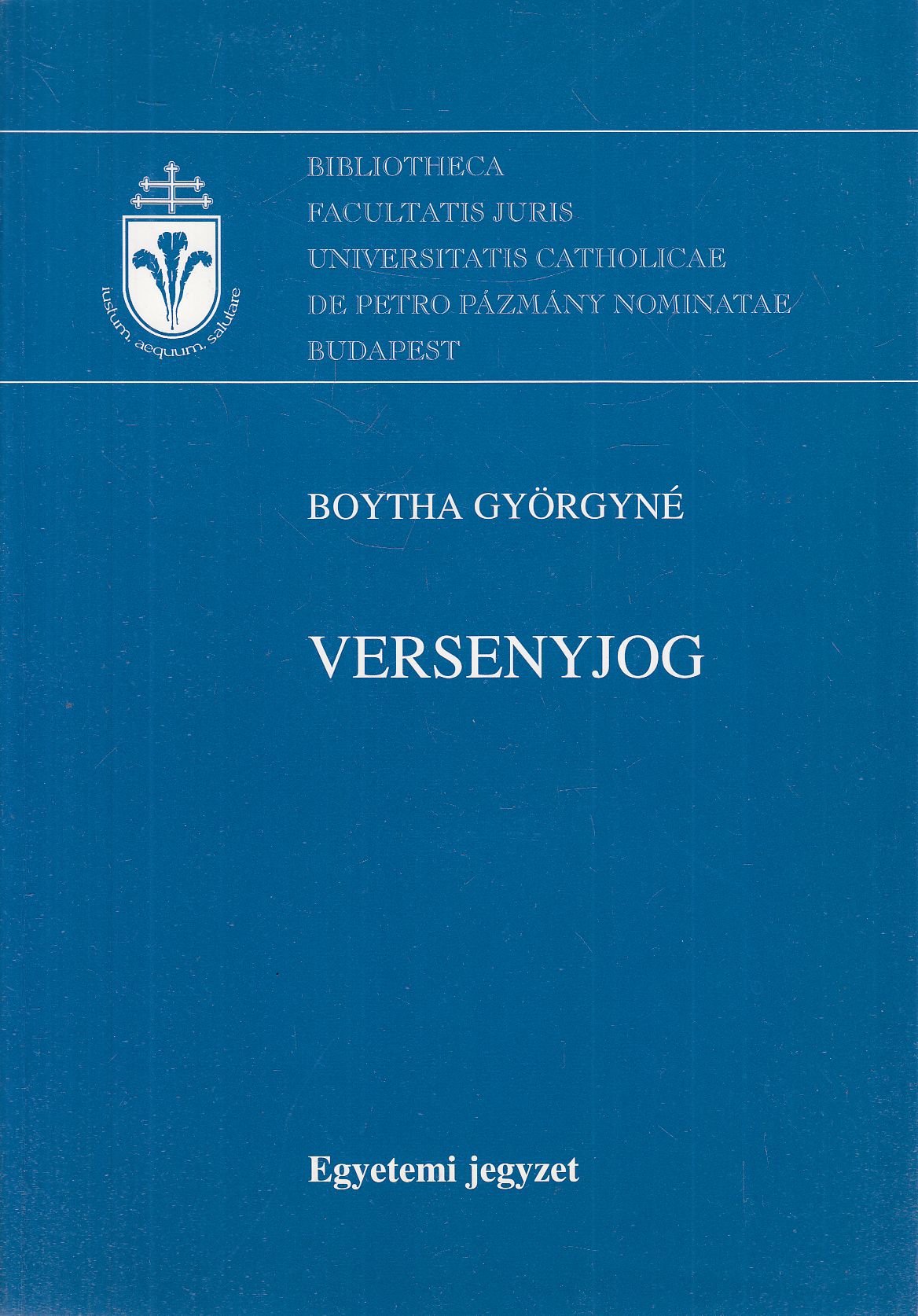 Boytha Györgyné - Versenyjog