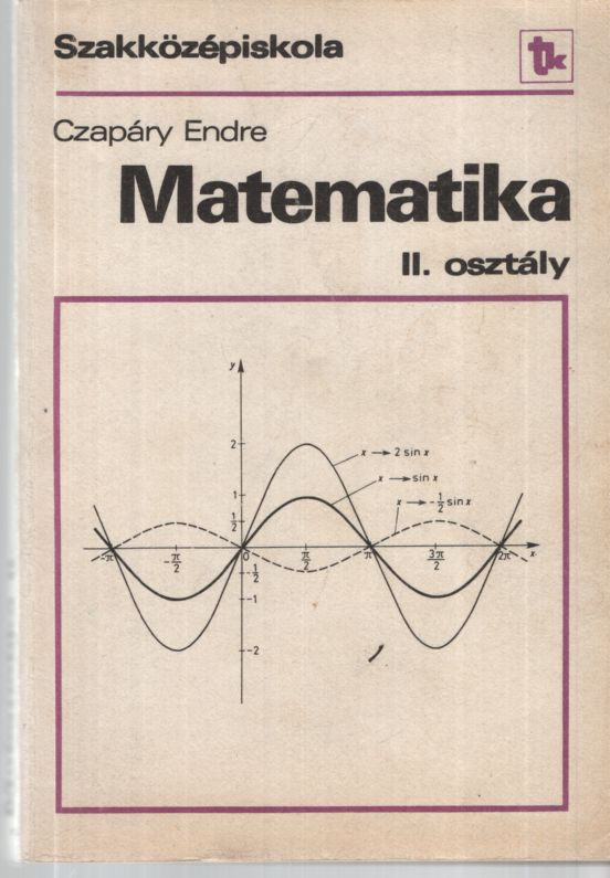 Czapáry Endre,Némethy Katalin - Matematika II. osztály