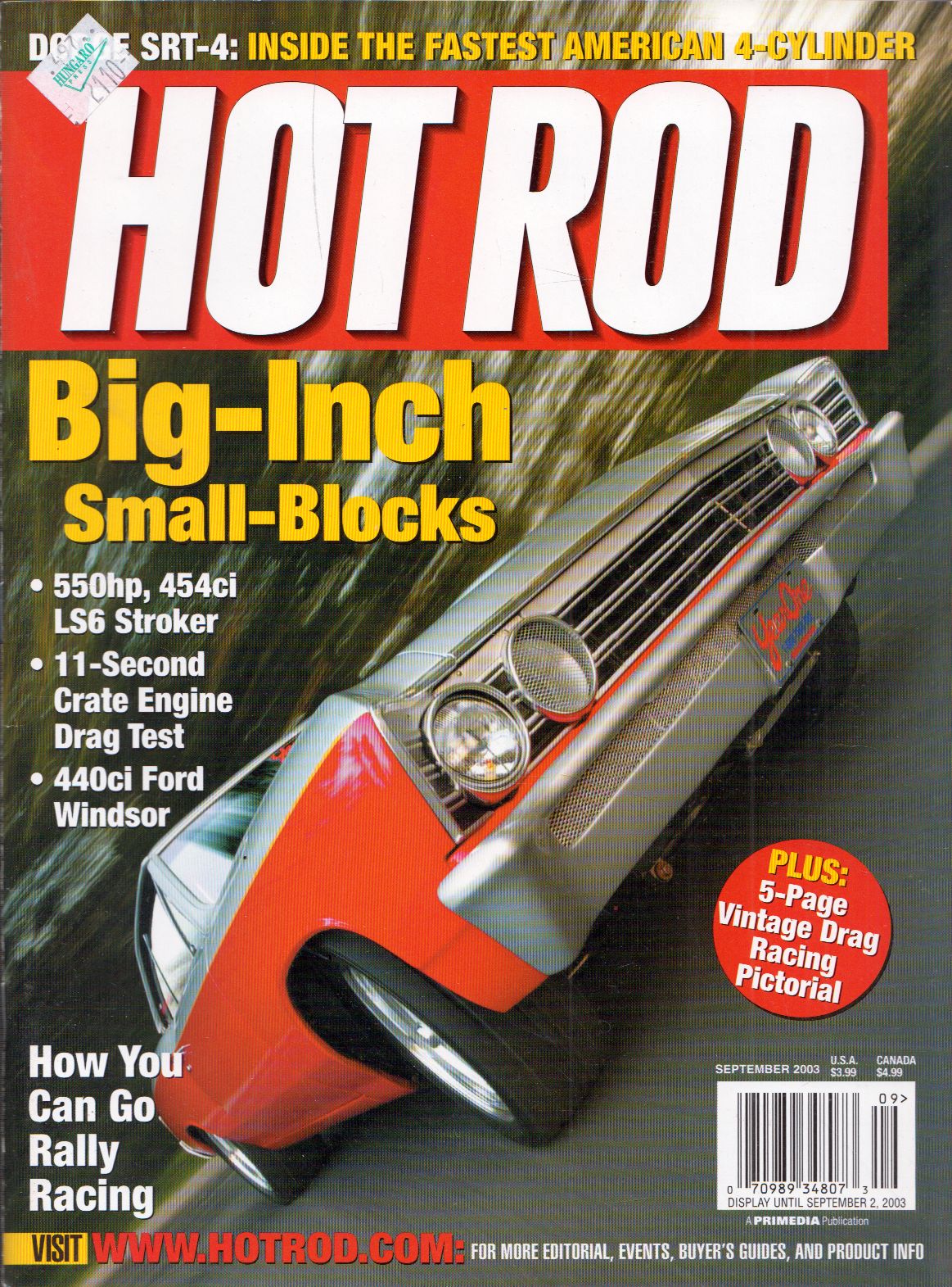 David Freiburger - Hot Rod 2003 September David Freiburger - Hot Rod 2003 September, Boulder, Colorado 2003 antikvár könyv