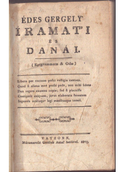 Édes Gergely - Édes Gergely' Íramati és Danái Édes Gergely - Édes Gergely' Íramati és Danái, null 1803 antikvár könyv