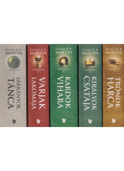 George R. R. Martin - A trónok harca I-V. George R. R. Martin - A trónok harca I-V., Budapest 2014 antikvár könyv