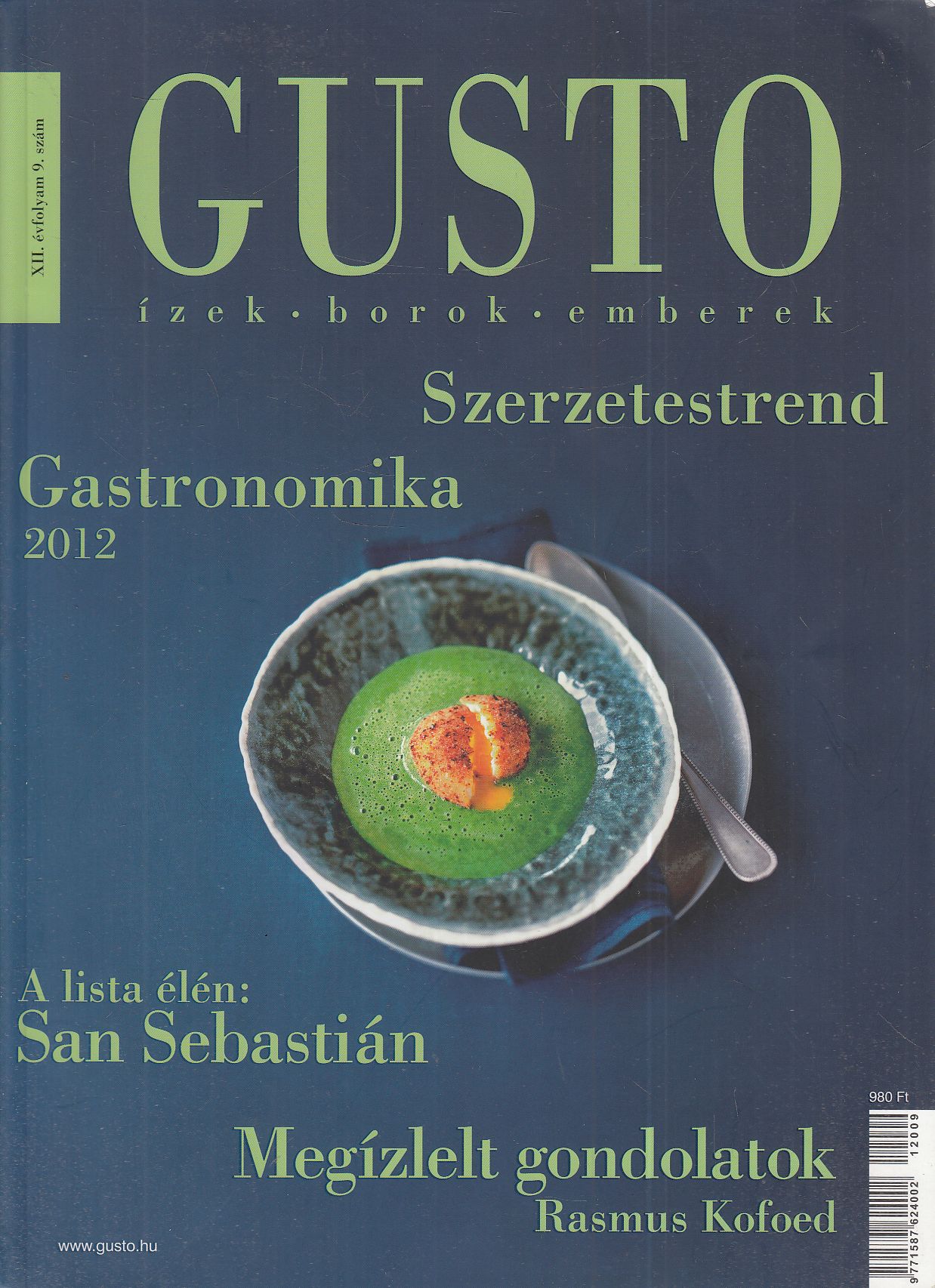 - Gusto 2012/9. - Gusto 2012/9., Budapest 2012 antikvár könyv